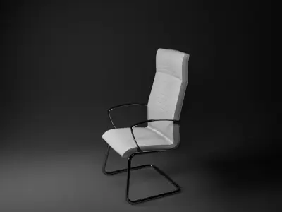 Office Chair modern Low-poly 3D model