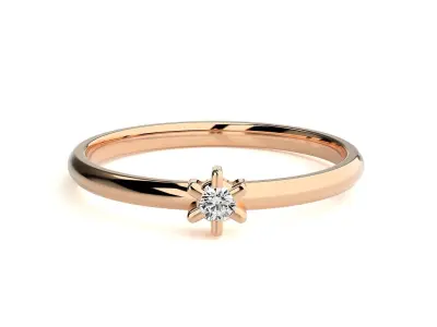 Women ring 3D print model 79