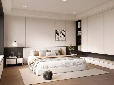 Master bedroom 3D model 3D model