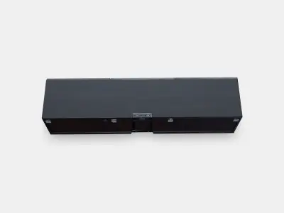 BESTA TV bench with doors 6 Low-poly 3D model