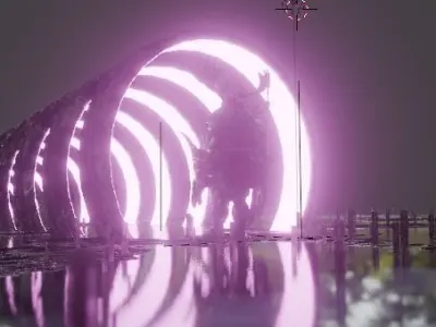 Monster In The Rings 3d scene pack 3D model