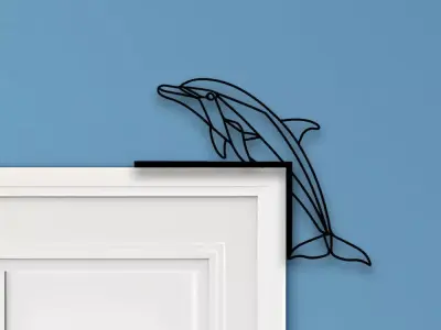 Dolphin Door Corner Decor 3D print model purchase
