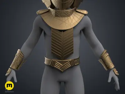 Serpent Guard Armor and Helmet 3D print model