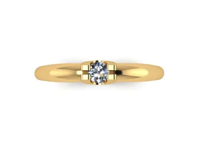 wedding engagement women ring 3dm 3D print model