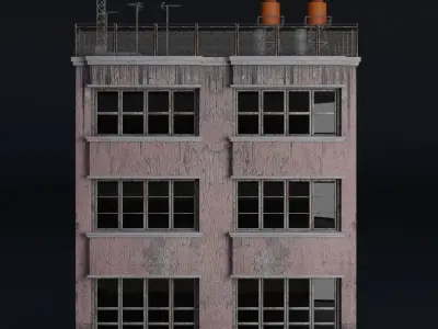 BUILDING URBAN AREA HONGKONG JAPAN CHINA ASIAN 05 Low-poly 3D model