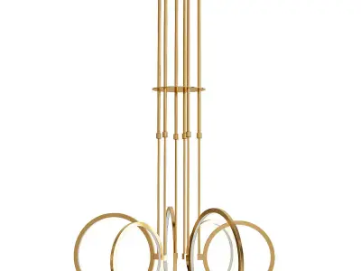 Six Light Chandelier 3D model