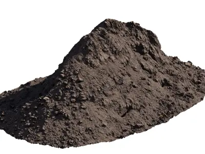 Mountain of soil 3D model