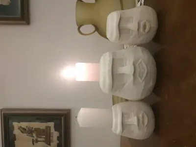 ROCKHEAD CANDLE HOLDERS 3D print model