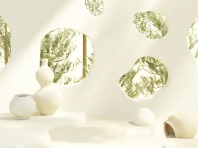 Minimal podium for product presentation 3D model