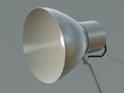 Stylish Metal Lamp Low-poly 3D model