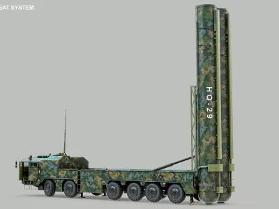  Rigged HQ-29 ABM And ASAT MissileSystem PBR 