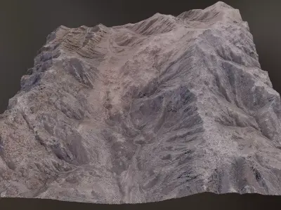 Arid Landscape 3 - Scan 3D model