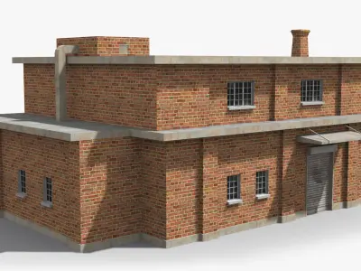 Factory xx17 Low-poly 3D model