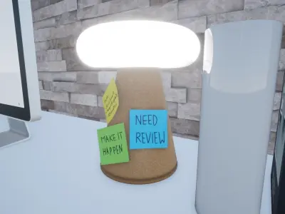 Lamp Note Pad Free 3D print model