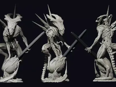 The Juvenile Queen 3D print model