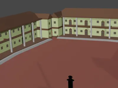 3D school model 3D model