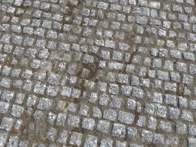 Cobblestone Road 7 PBR Texture