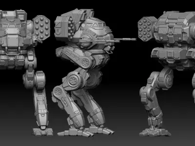 Mecha Locust 3D print model