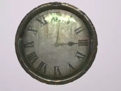 Clock Low-poly 3D model