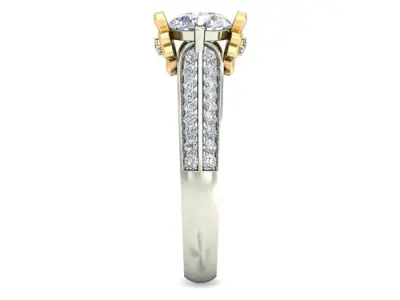 Women Ring  Render 3dm STL OBJ FBX Details 3D print model 259
