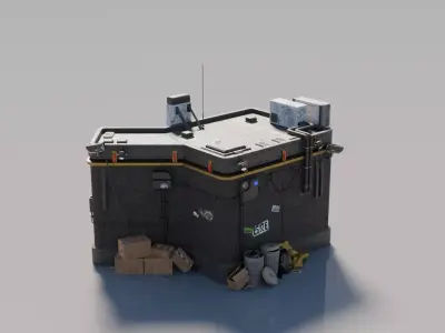 Cyberpunk House 3 3D model