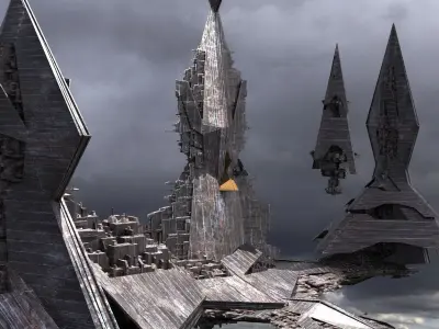 RA City Floating 3 3D model