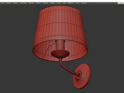 Alfa Selva sconce Low-poly 3D model
