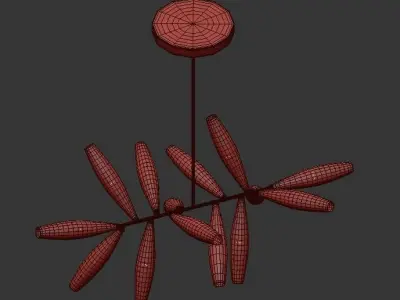Gem chandelier 3D model