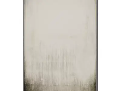 Set of 3 Abstract Paintings in Frames 3D model 127