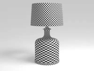 Lamp of a Green Glass Bottle - 3ds Max 3D model