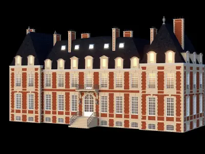 Classic British Mansion 3D model
