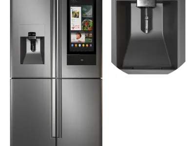 Samsung Kitchen Appliances Set 01 Low-poly 3D model