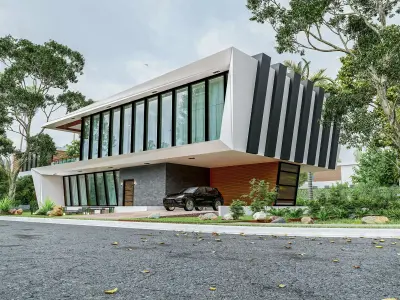 New Modern Villa -2- 3D model 3D model