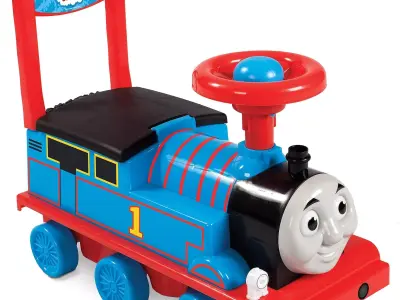 Toy Train 3D model 4