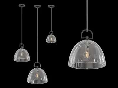 RH Botanist Dome Pendant 3D model