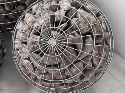 Gabion sphere form 3D model