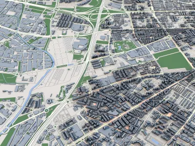 Malaga City Spain 3D model