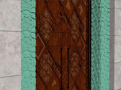 Oriental Gate 3D model