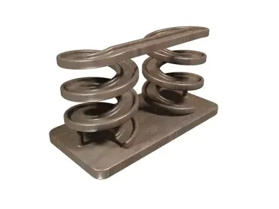 Spectacular Spiral Bridge Low-poly 3D model