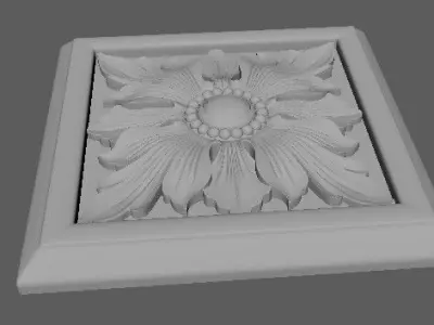 rosette flower 3D model 33