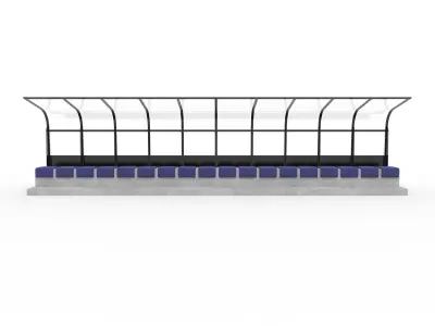 Soccer Bench 11 3D model