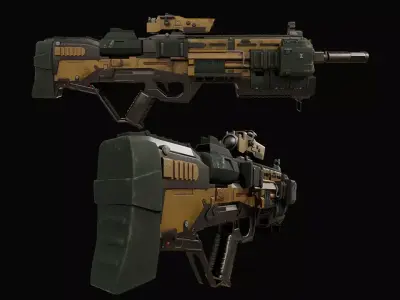 Sci fi Gun Model 3D model