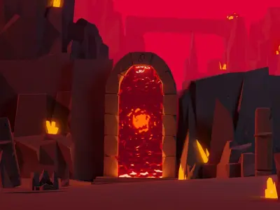 Lowpoly Rock And Stone Mega Pack Low-poly 3D model