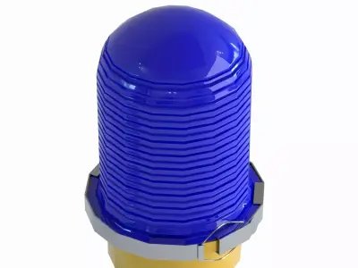 Airfield Lights Pack Modular Runway and Taxiway Lighting Low-poly 3D model