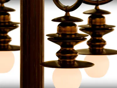 Classic Lamp Post  3D model