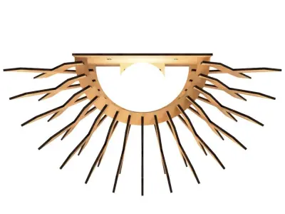 WALL LIGHT STL AND DXF FILES 7 3D print model