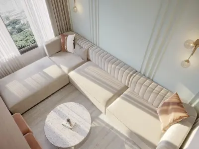New Classic Living Room 3D model