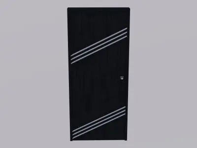 Exterior Door V4 100x230 Low-poly 3D model