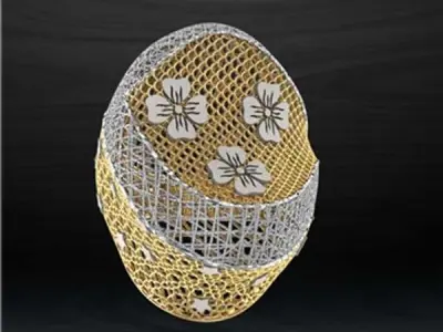 3D Gold Ring 3D print model