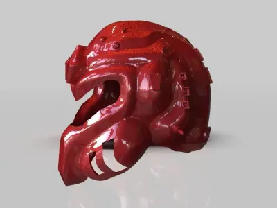 Sci Fi Soldier Helmet 3D print model